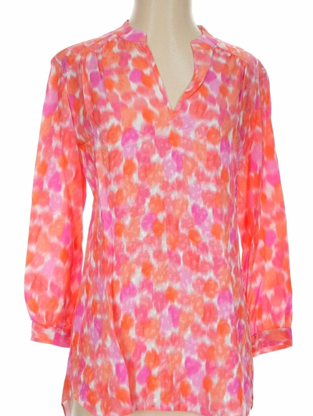 Amanda Uprichard NWT Everyday Top in Vibrant "Rosato" watercolor floral print XS